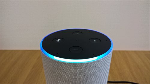Amazon Echoの本体のランプ