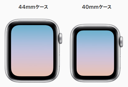 apple watchのサイズの比較
