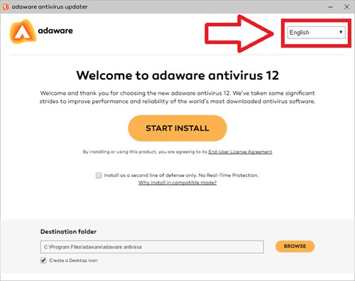 Ad-Aware antivirus free12のインストール方法1