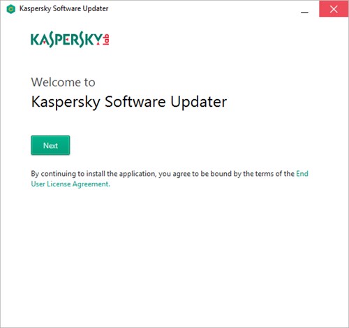 Kaspersky Software Updaterのインストール方法1